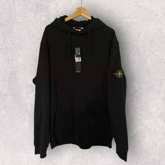 Stone Island Black Hoodie (3XL, 28”)