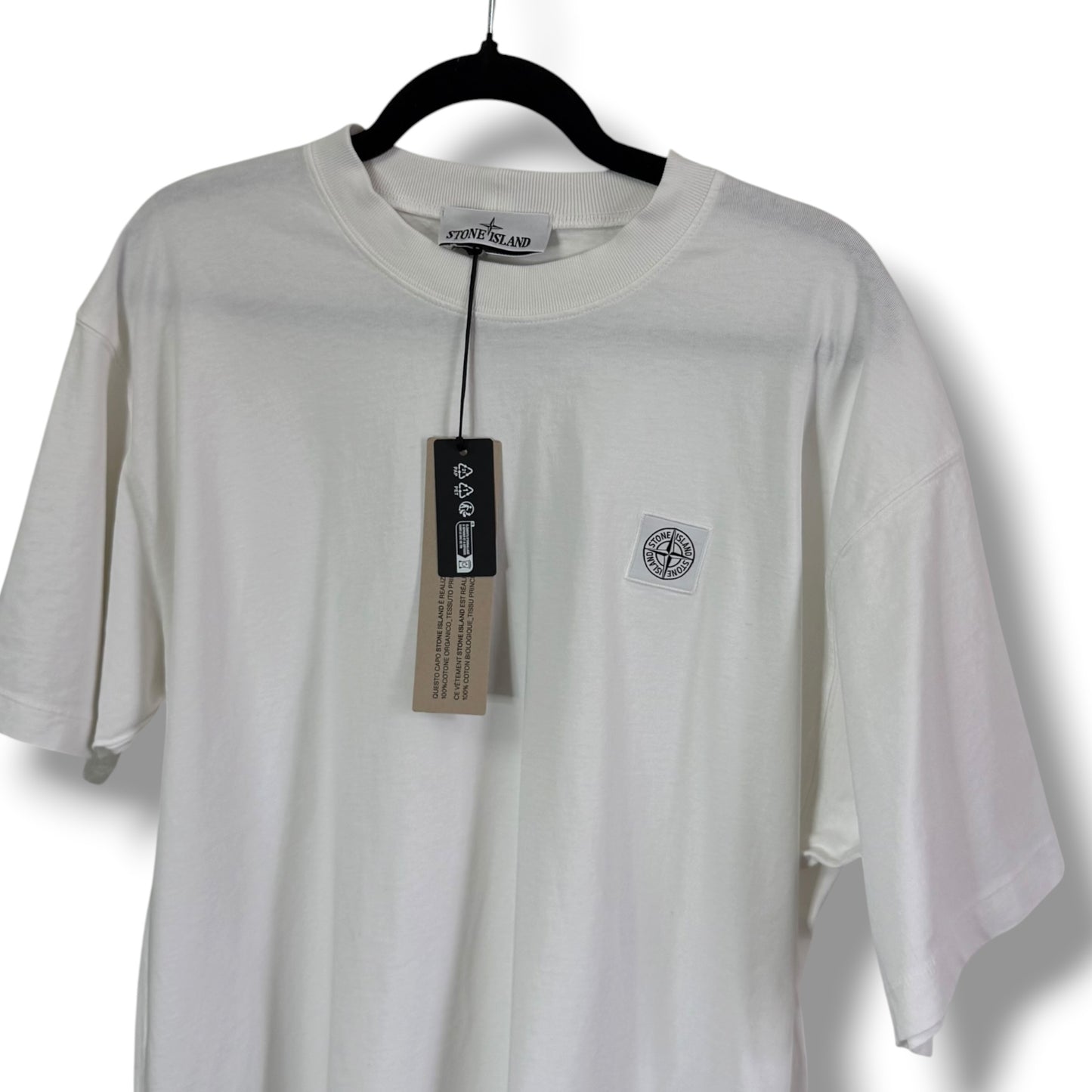 Stone Island Combed Organic Patch T-Shirt (L, 23.5”)