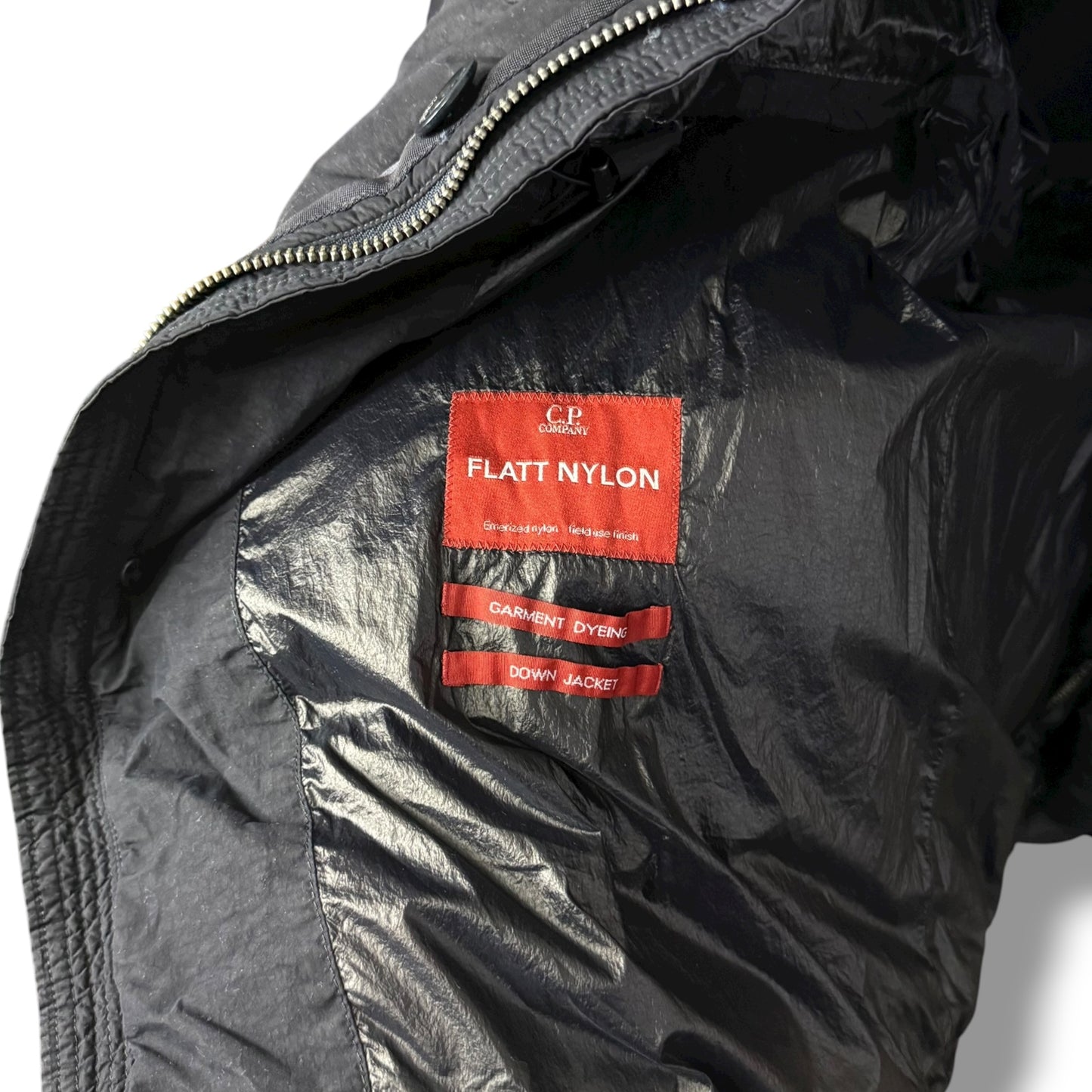 CP Company Flatt Nylon 3/4 Puffer (L, 24.5”)