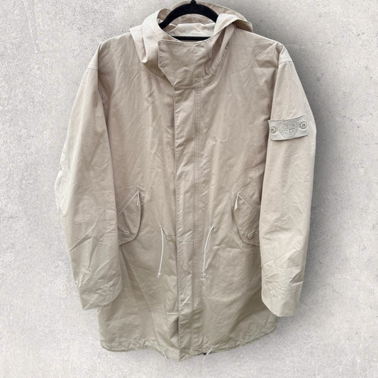 Stone Island O-Ventile Ghost Trench Coat (M, 24”)