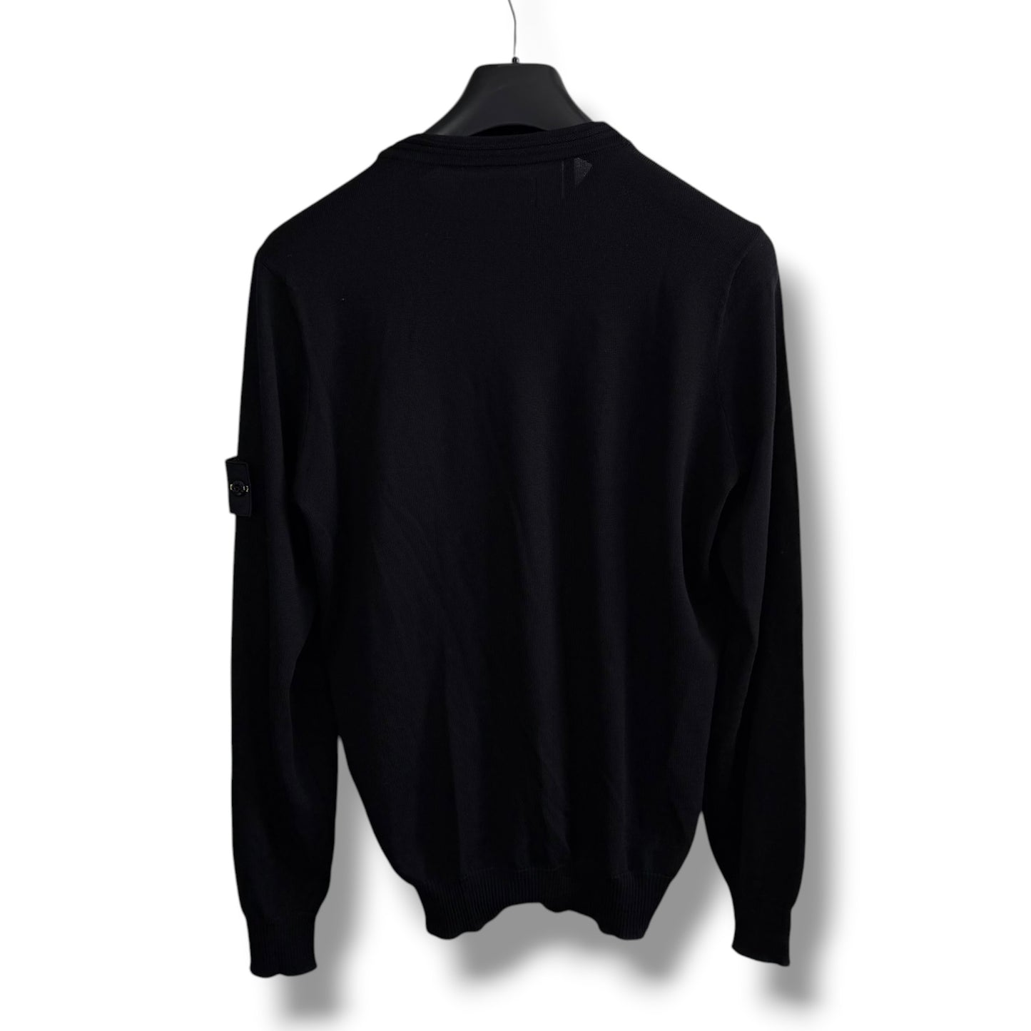 Stone Island Knitted Black Sweatshirt (S, 21”)