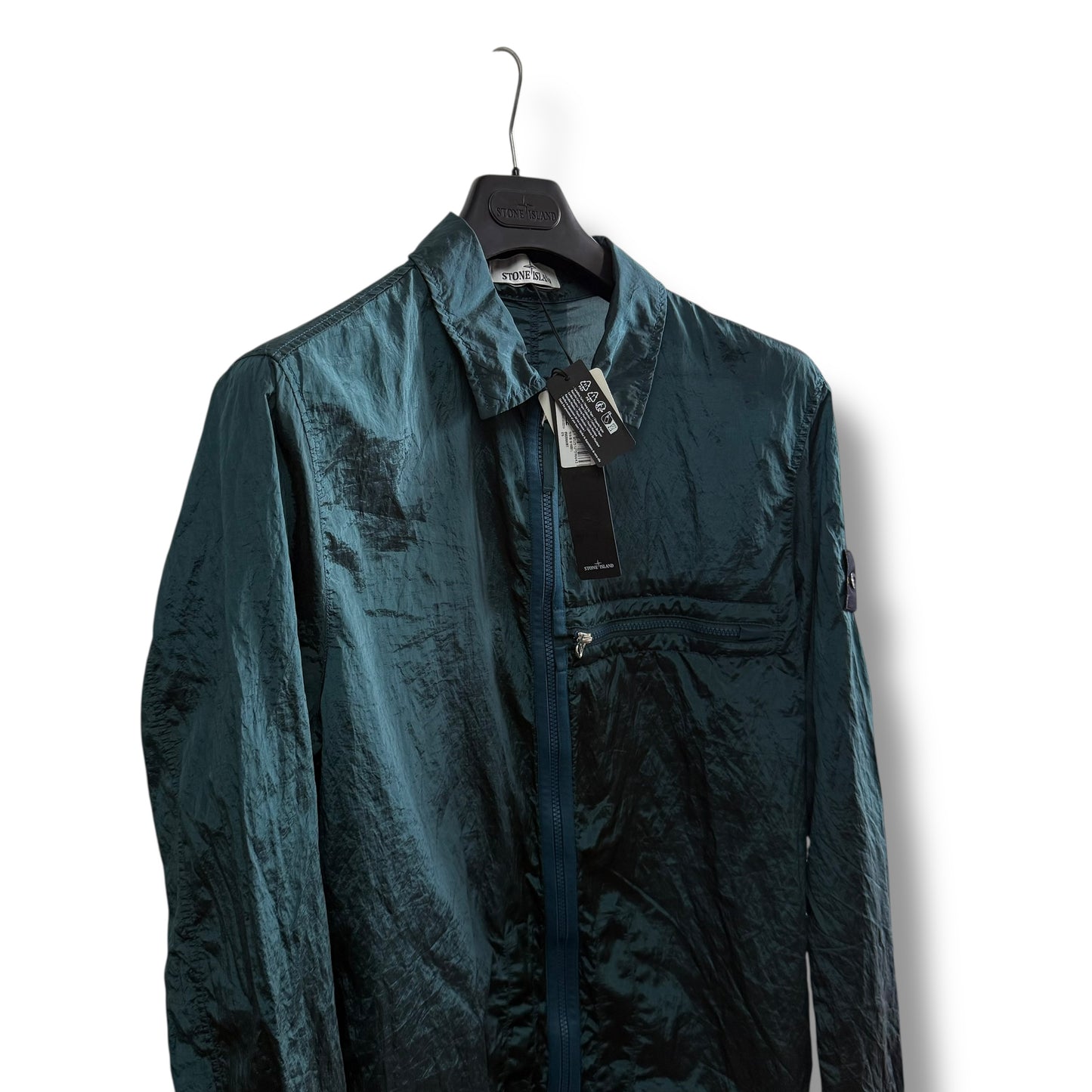 Stone Island Nylon Overshirt (L, 22.5”)