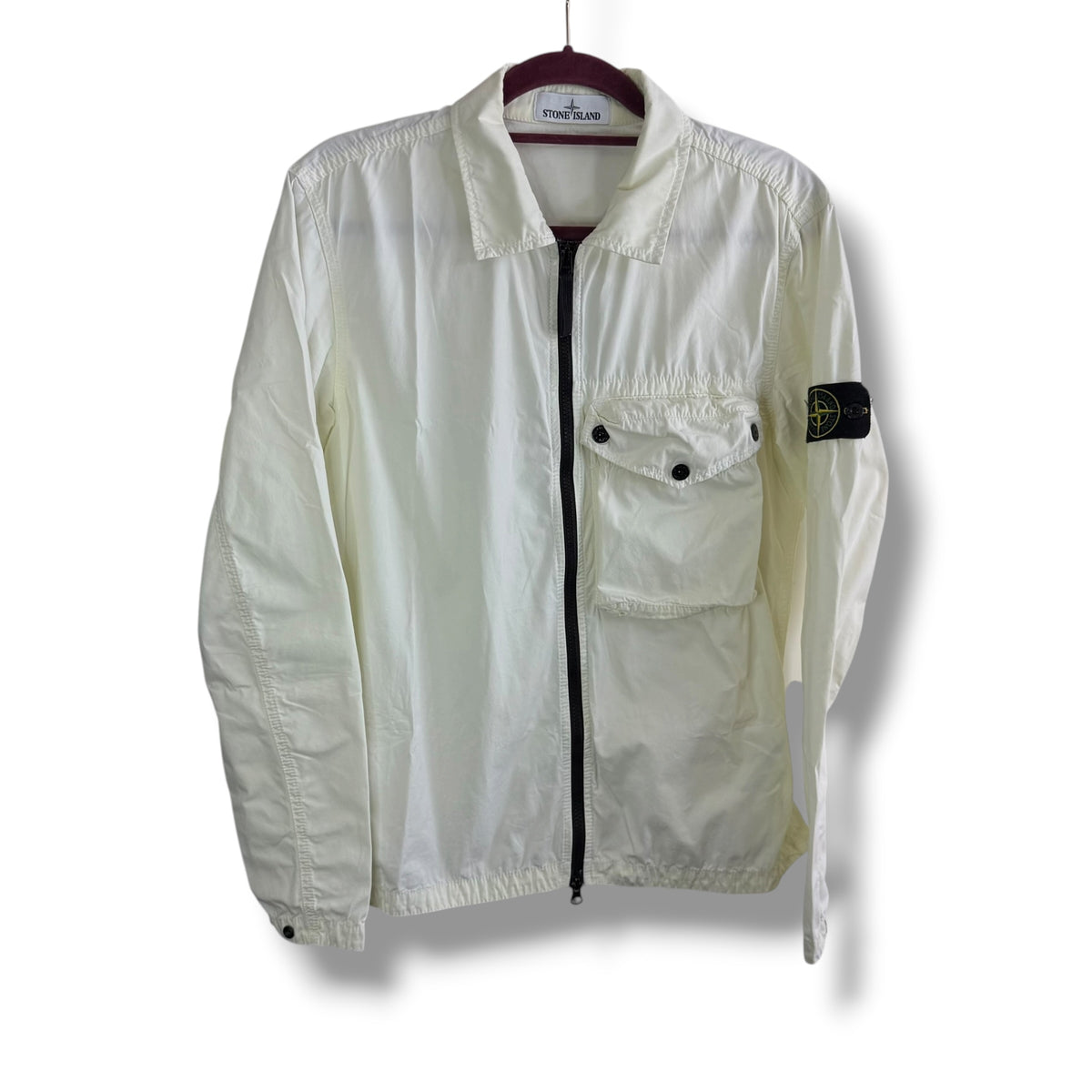 Stone Island Lemon Overshirt (M, 21.5”)