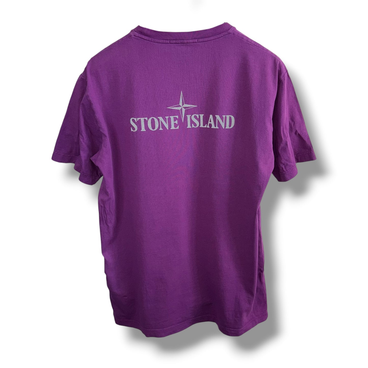 Stone Island Reflective Graphic T-shirt (L, 21”)