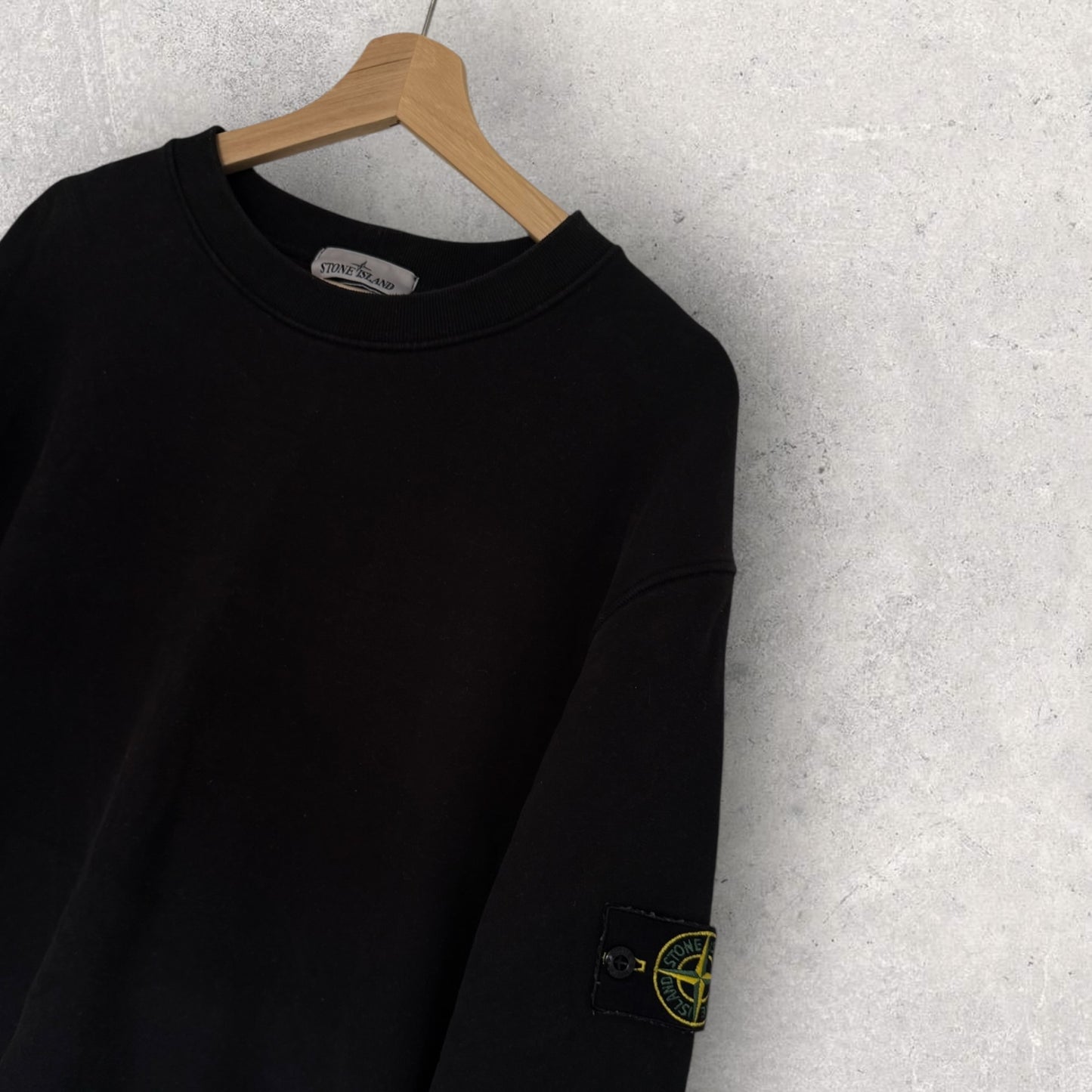 Stone Island Black Sweatshirt (3XL, 27.5”)