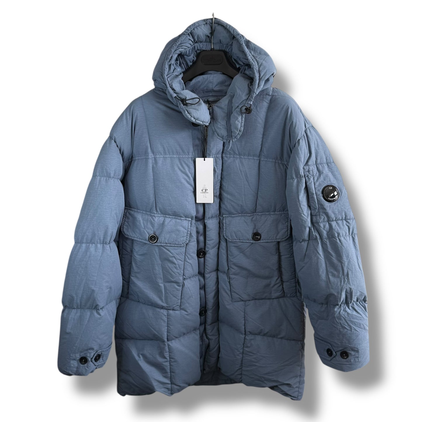 CP Company Flatt Nylon Down Coat (L, 24”)