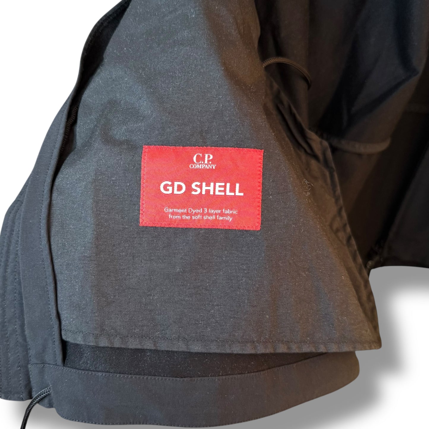 CP Company GD Shell Mixed Goggle Hooded Jacket (2XL, 26.5”)