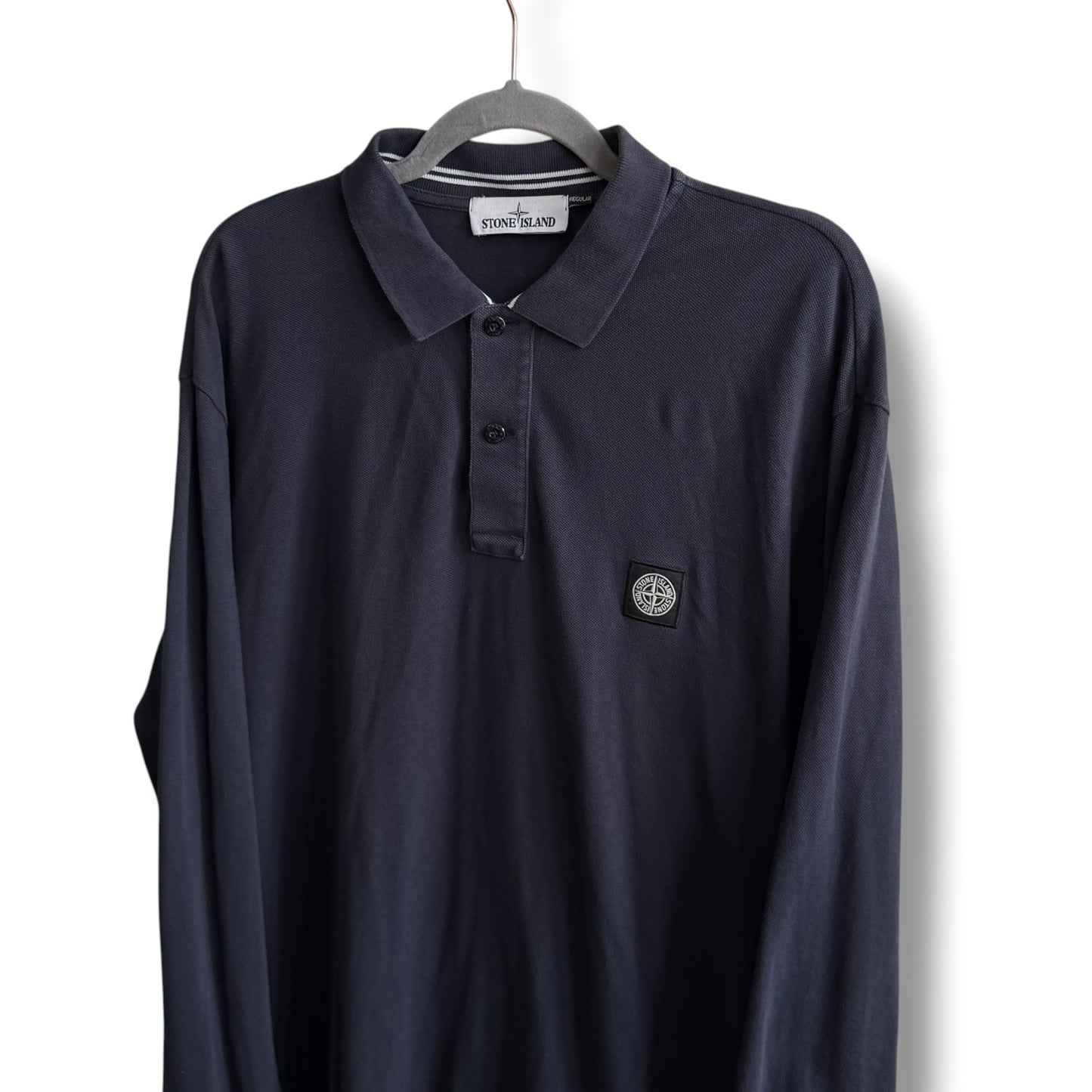 Stone Island Long Sleeve Polo (3XL, 26”)