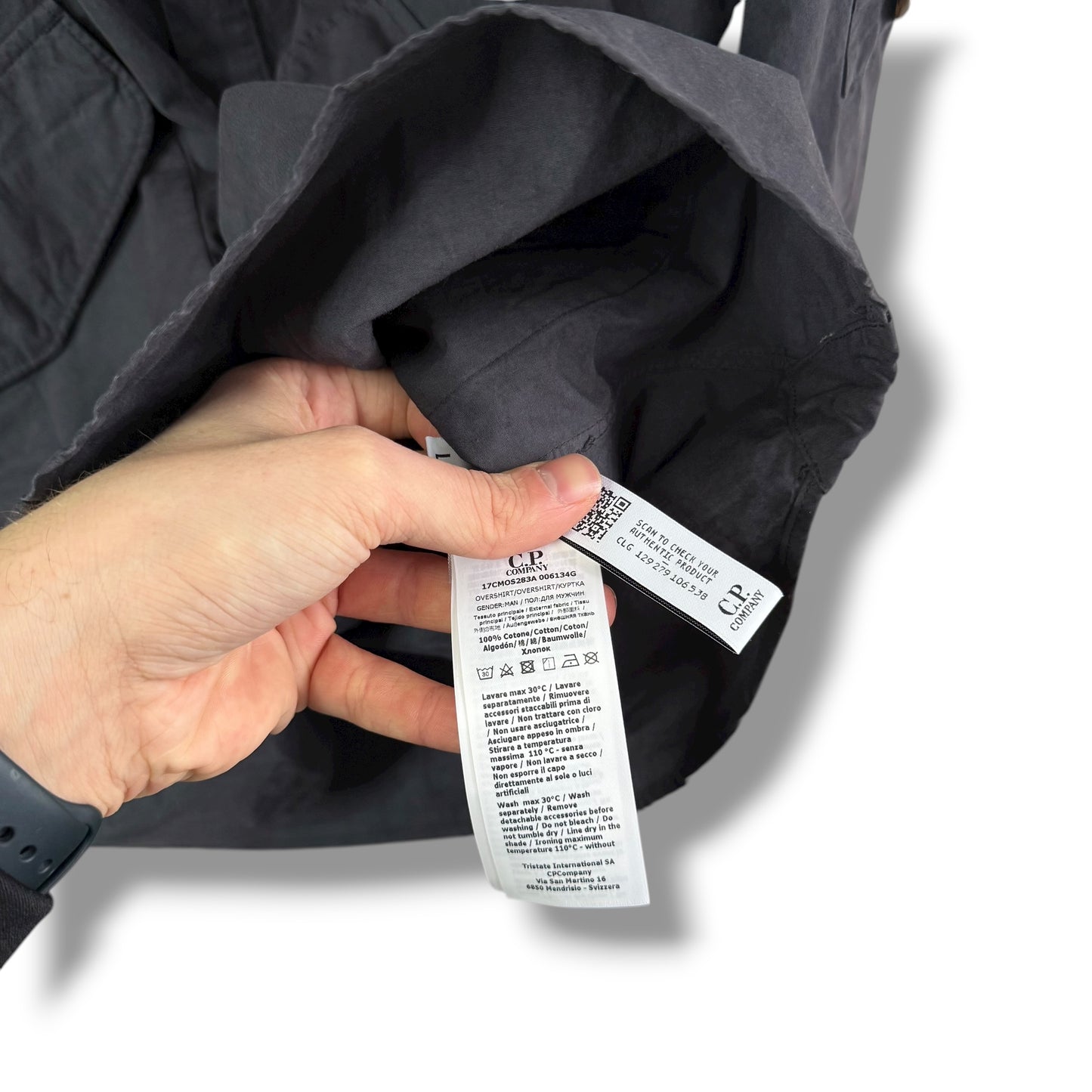 CP Company Buttoned Overshirt (L, 23”)