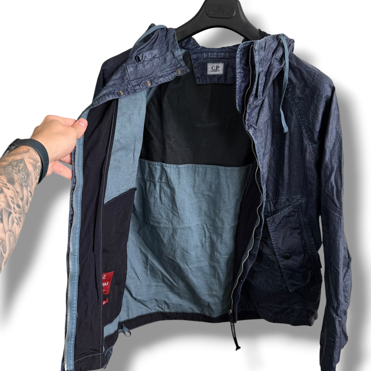 CP Company Lino Wax Jacket (M, 22.5”)