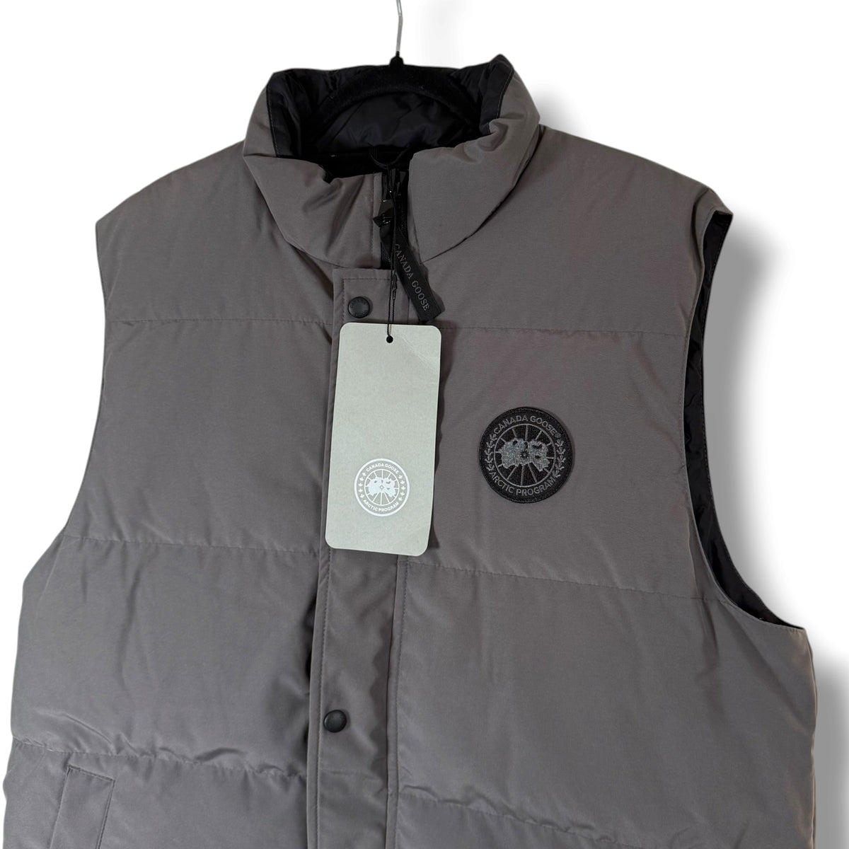 Canada Goose Coastal Grey Black Label Garson Gilet (XL, 24”)