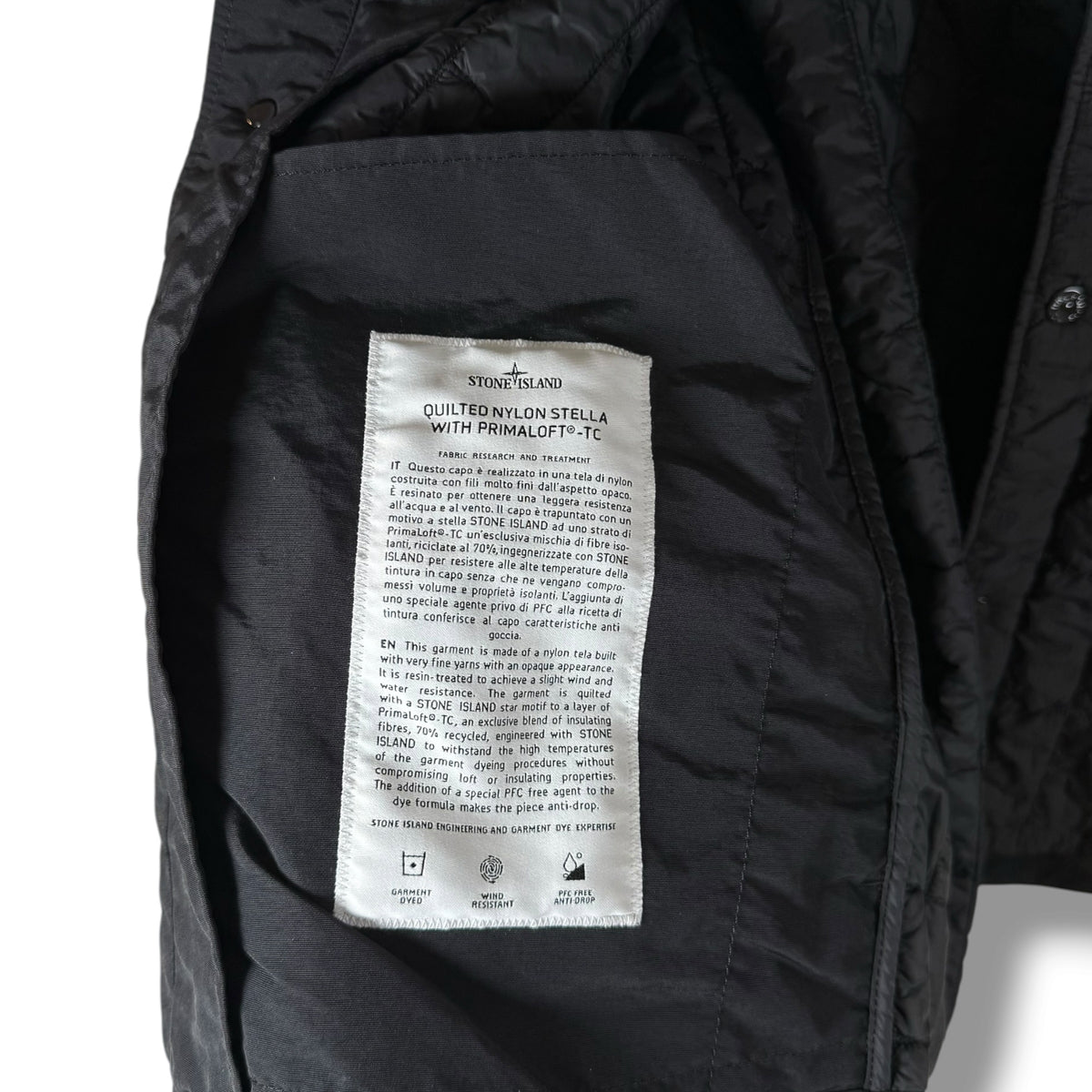 Stone Island Quilted Nylon Stella With Primaloft - TC (XXL, 26”)