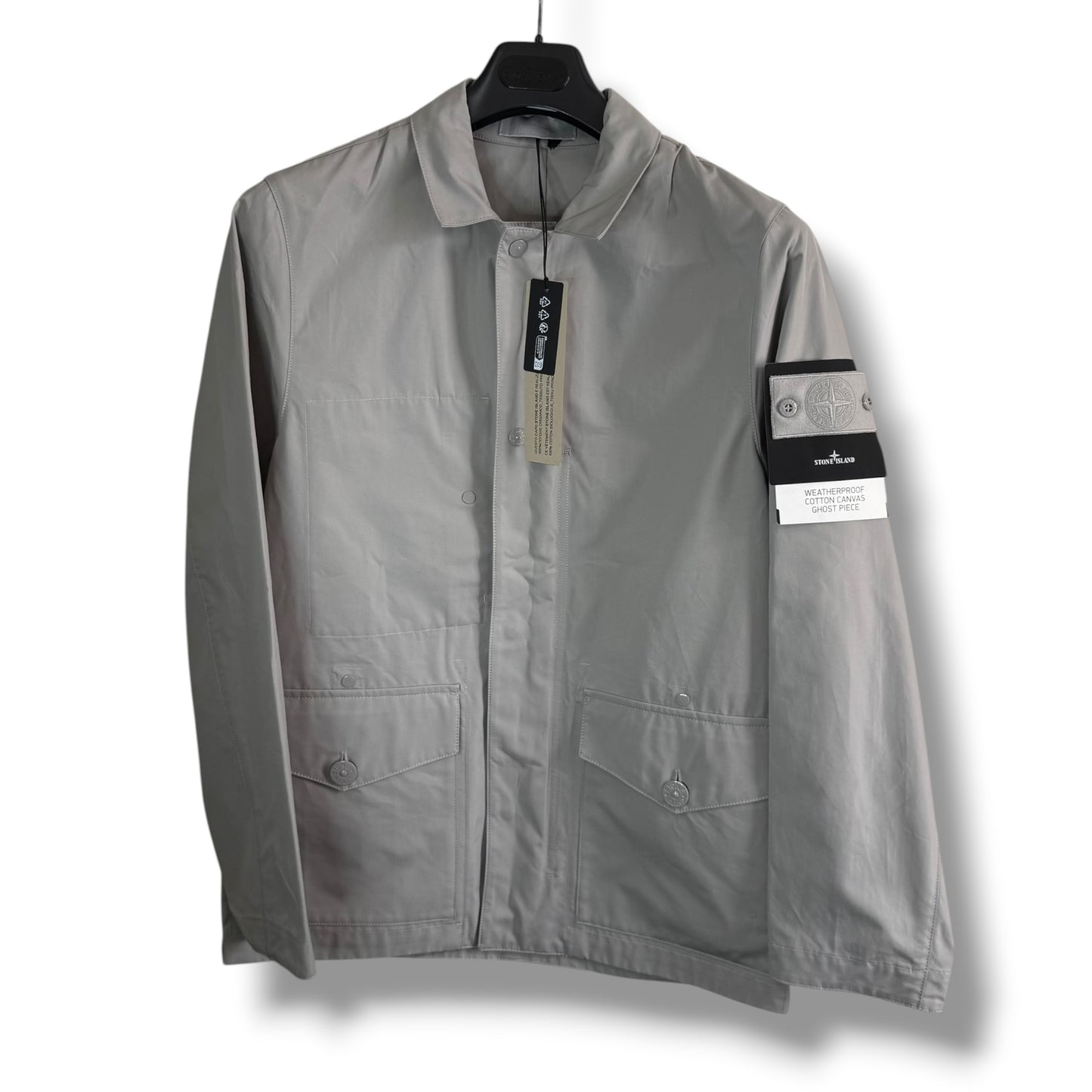 Stone Island Weatherproof Cotton Canvas Ghost Piece (S, 21”)