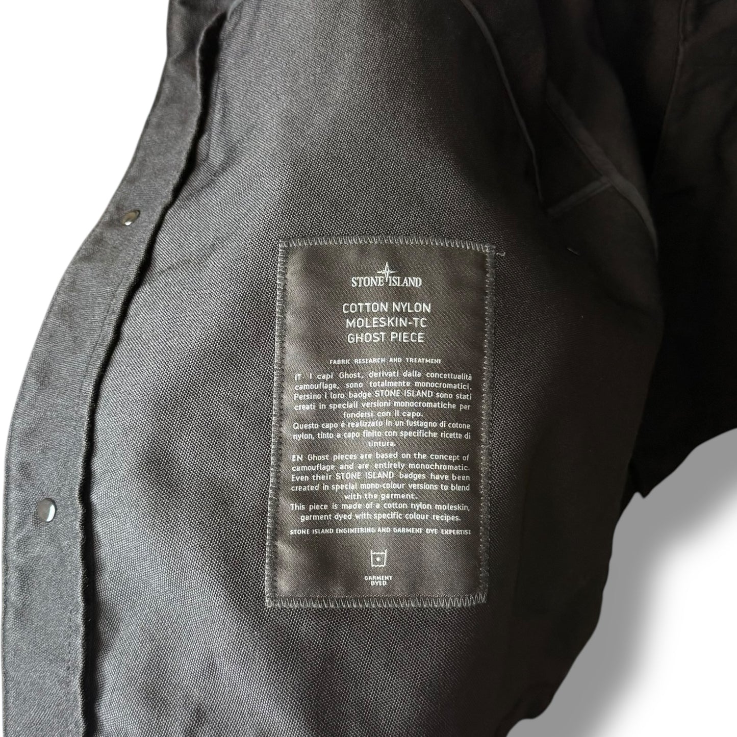 Stone Island Cotton Nylon Moleskin-TC Ghost Piece (2XL, 27”)