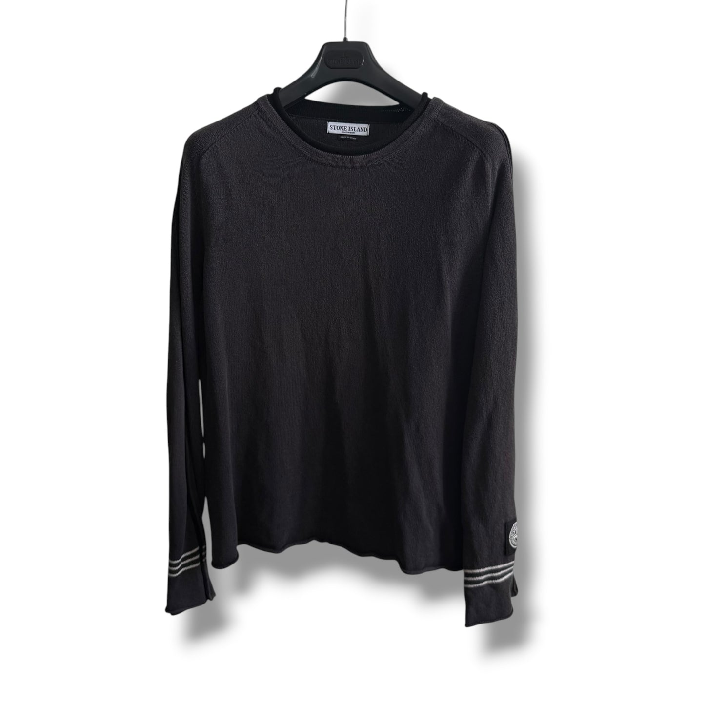 Stone Island Patch Logo Crew Knit (XXL, 25.5”)
