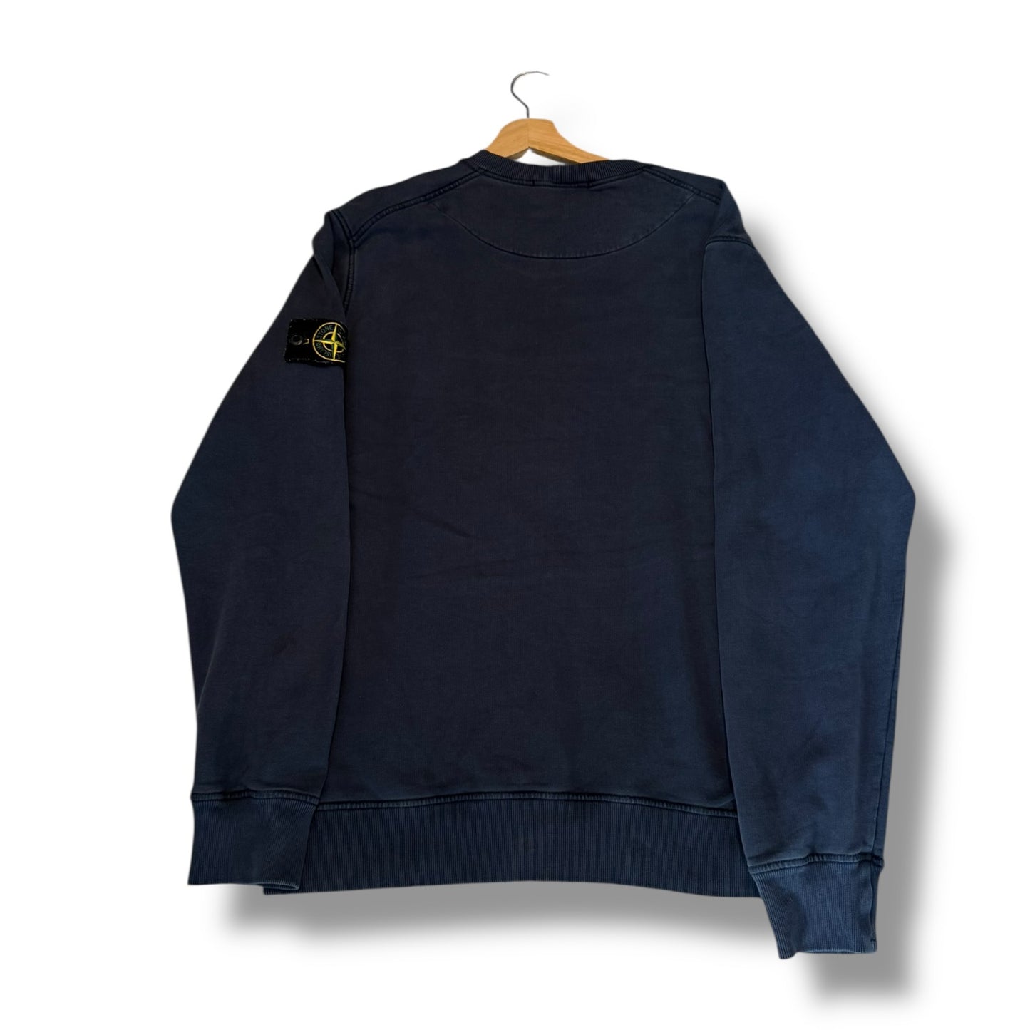 Stone Island Navy Sweatshirt (L, 23”)