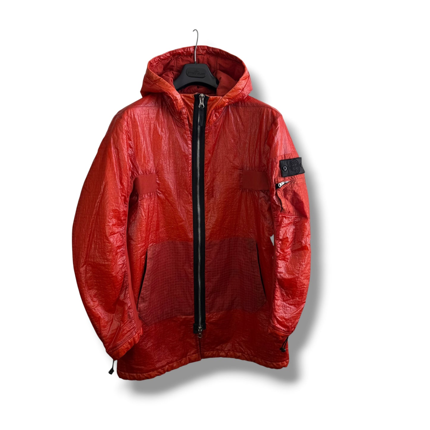 Stone Island Shadow Project Dual Grid Nylon Parka (M, 22.5”)