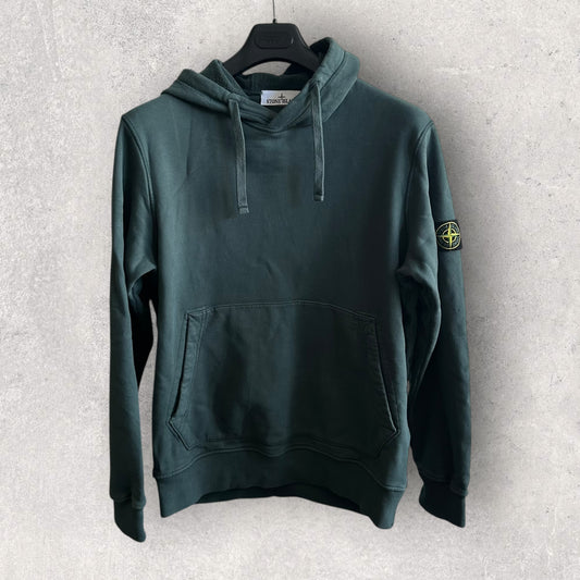 Stone Island Petrol Green Hoodie (L, 22.5)
