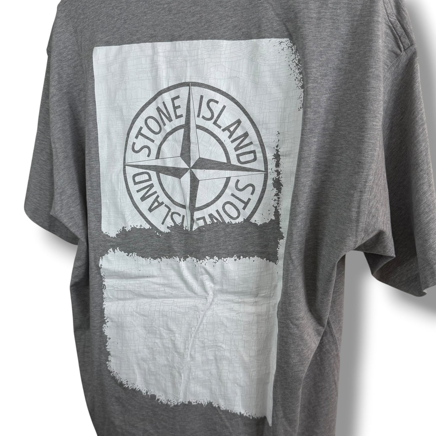 Stone Island T-shirt “the scratched paint one” (XXL, 25.5”)