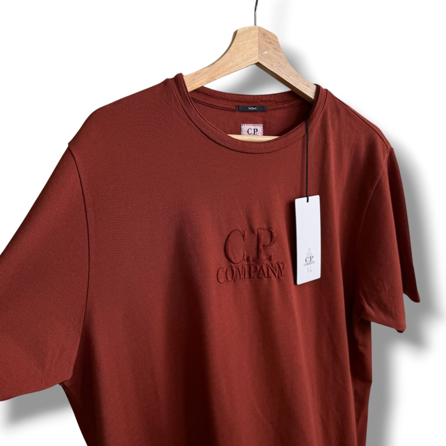 CP Company Burgundy T-shirt (L, 21.5”)