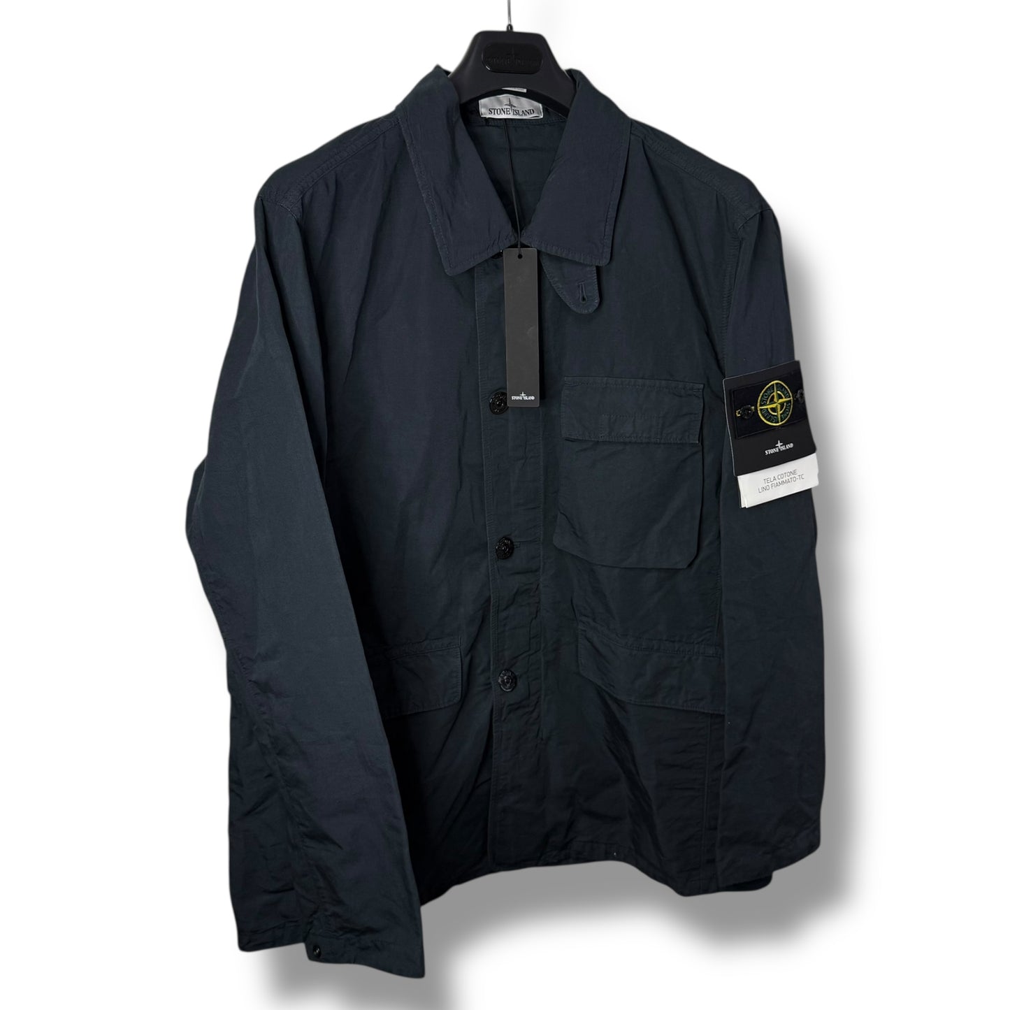 Stone Island Tela Cotone Lino Fiammato-TC (2XL, 26”)