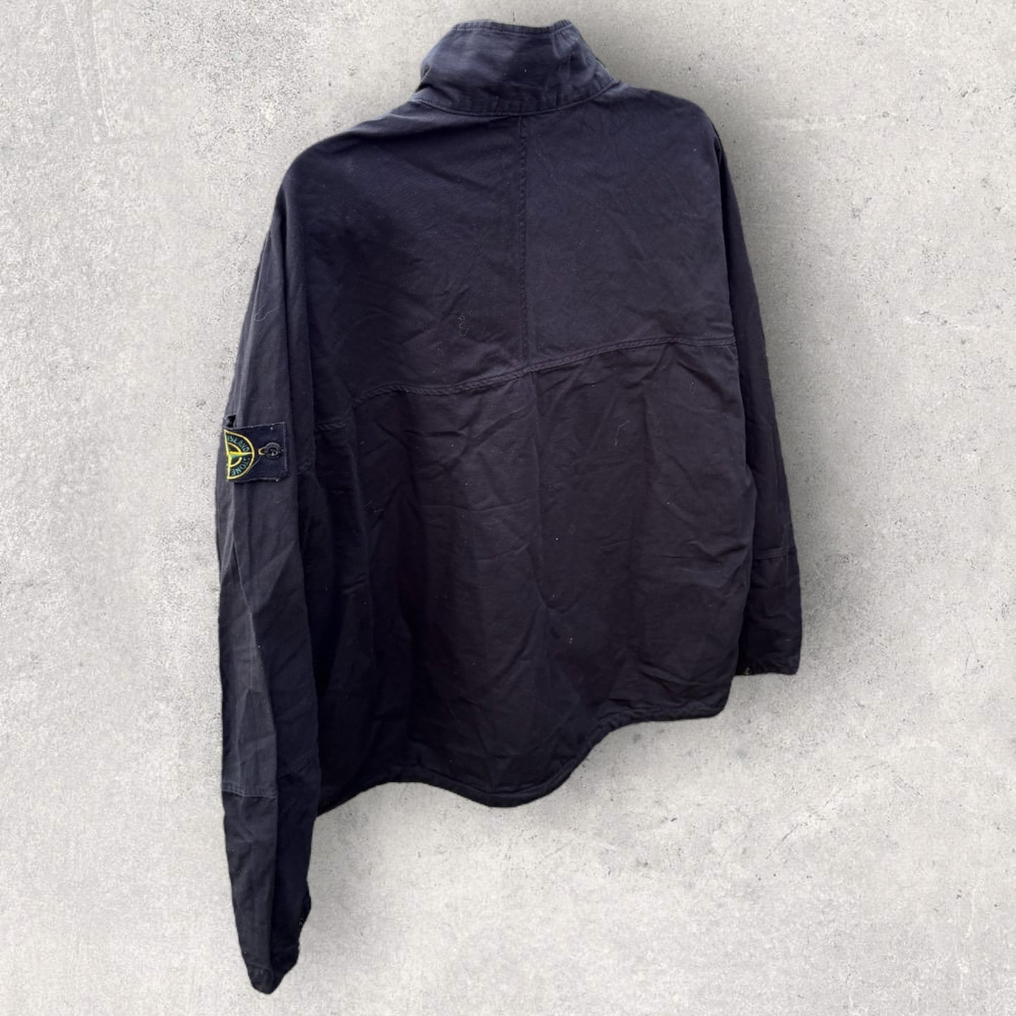 Stone Island 1/4 Zip Smock (L, 25.5”)