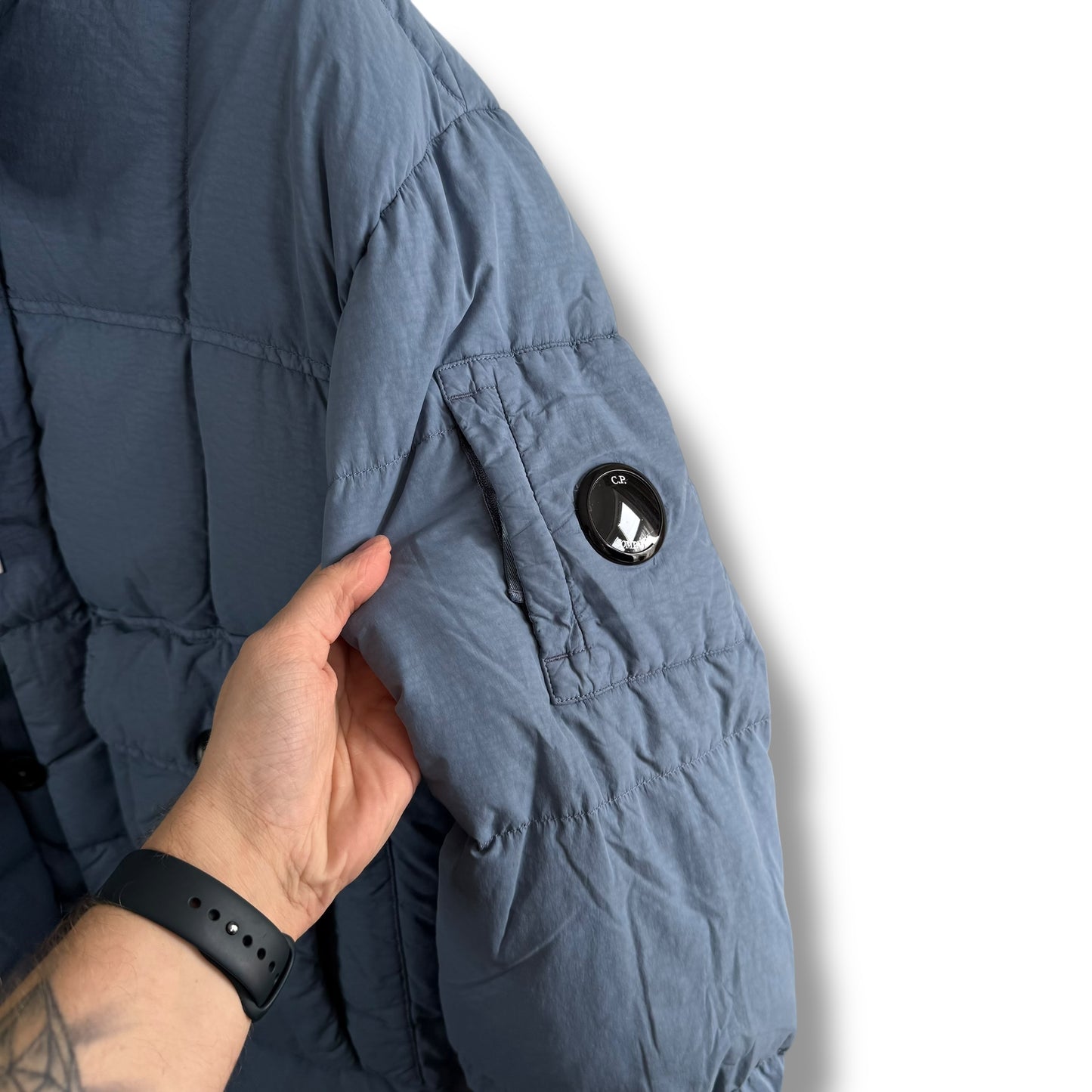 CP Company Flatt Nylon Down Coat (L, 24”)