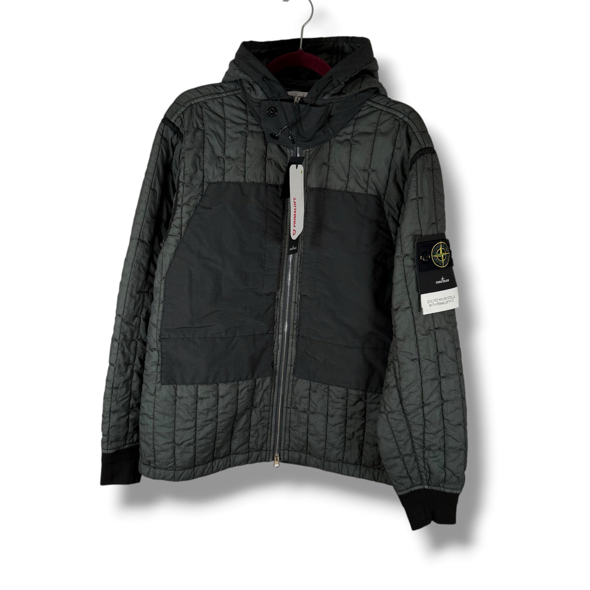 Stone Island Hooded Quilted Nylon Stella With Primaloft - TC (M, 23”)