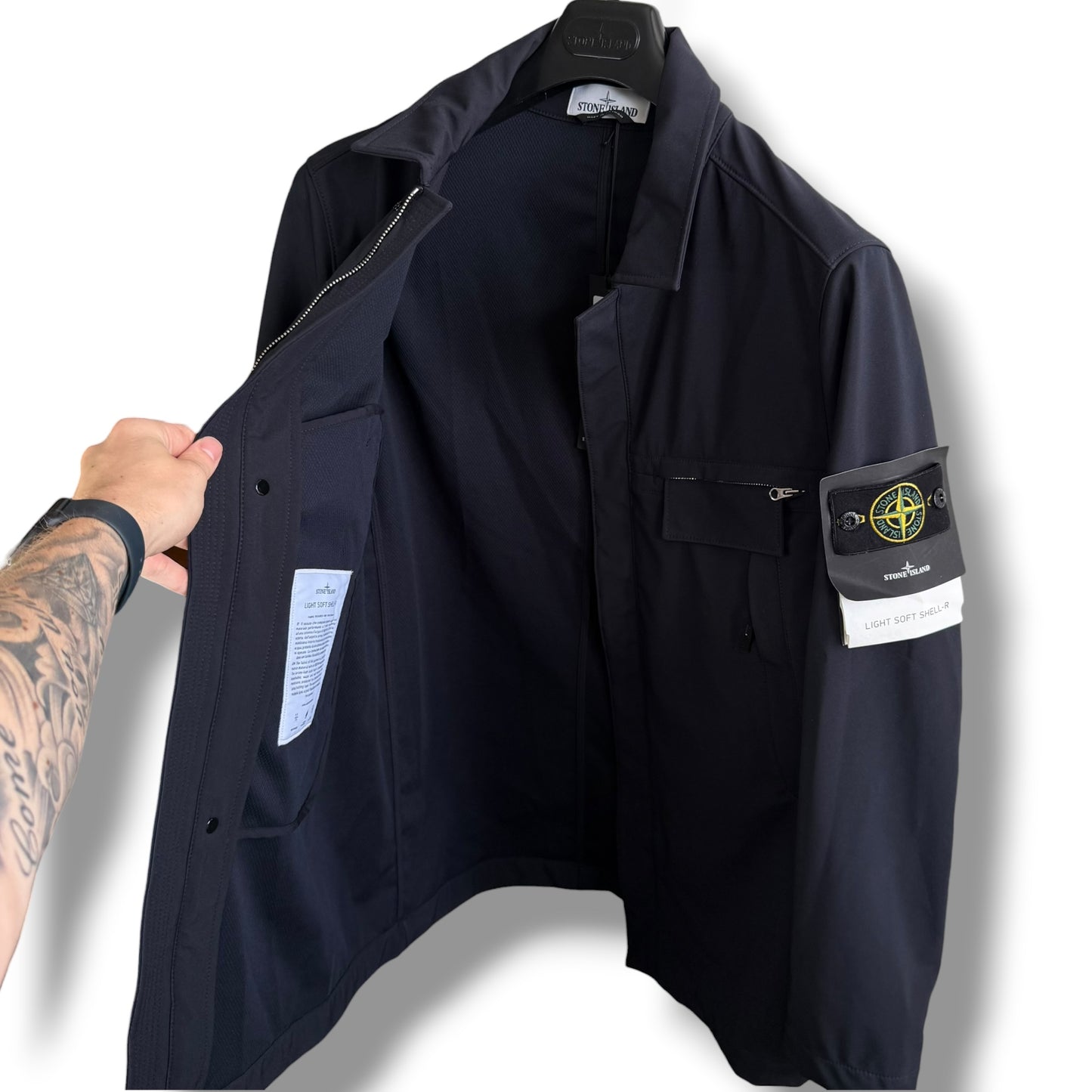 Stone Island Light Soft Shell-R Parka (M, 21.5”)