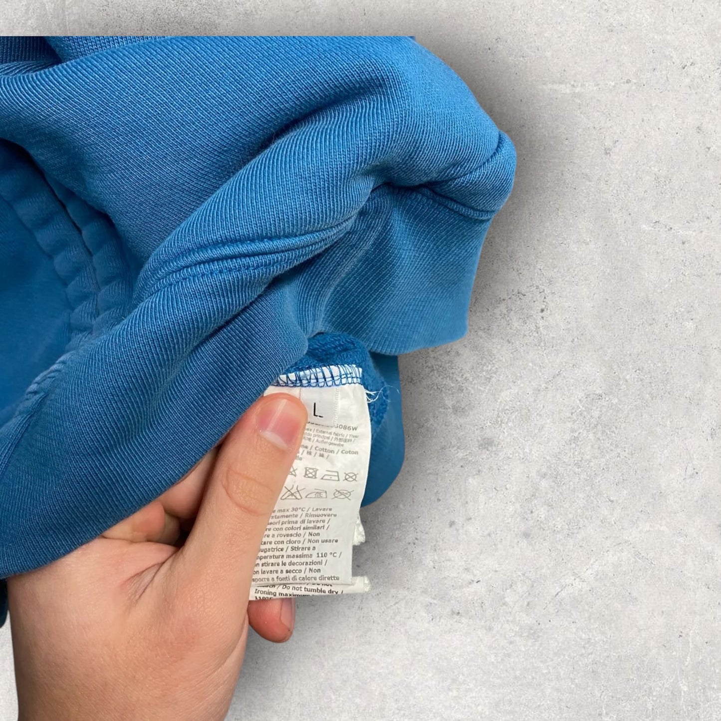 CP Company Google Hoodie Blue (L 22”)