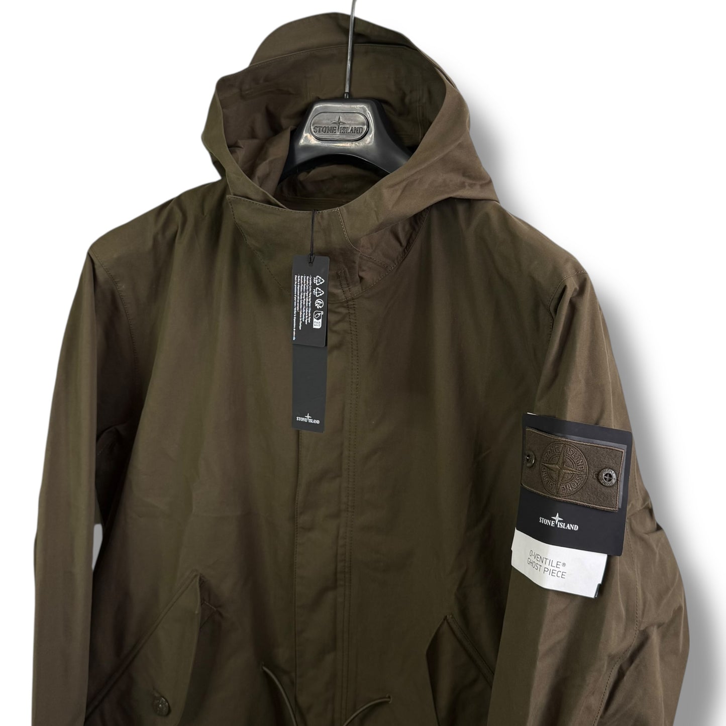 Stone Island O’Ventile Ghost Piece Parka (L, 25”)