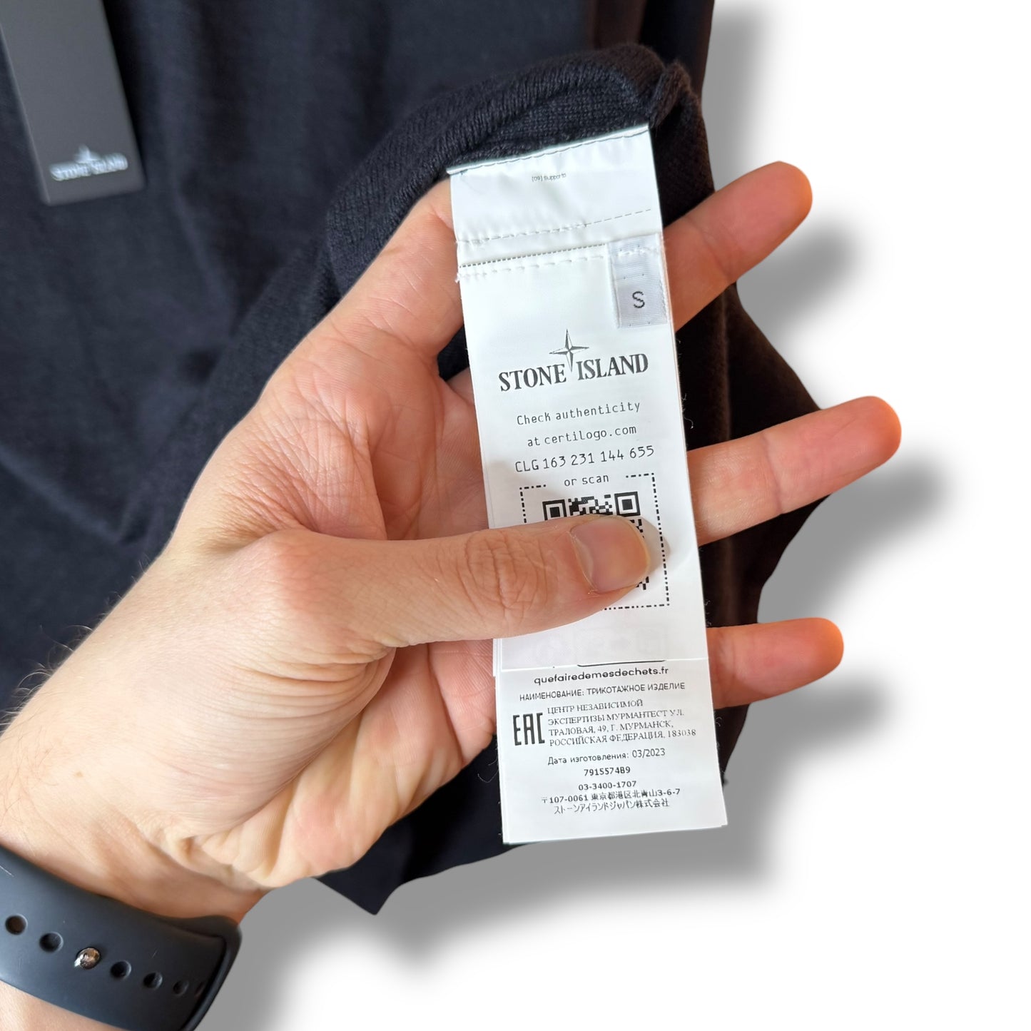 Stone Island Knitted Jumper (S. 20.5")