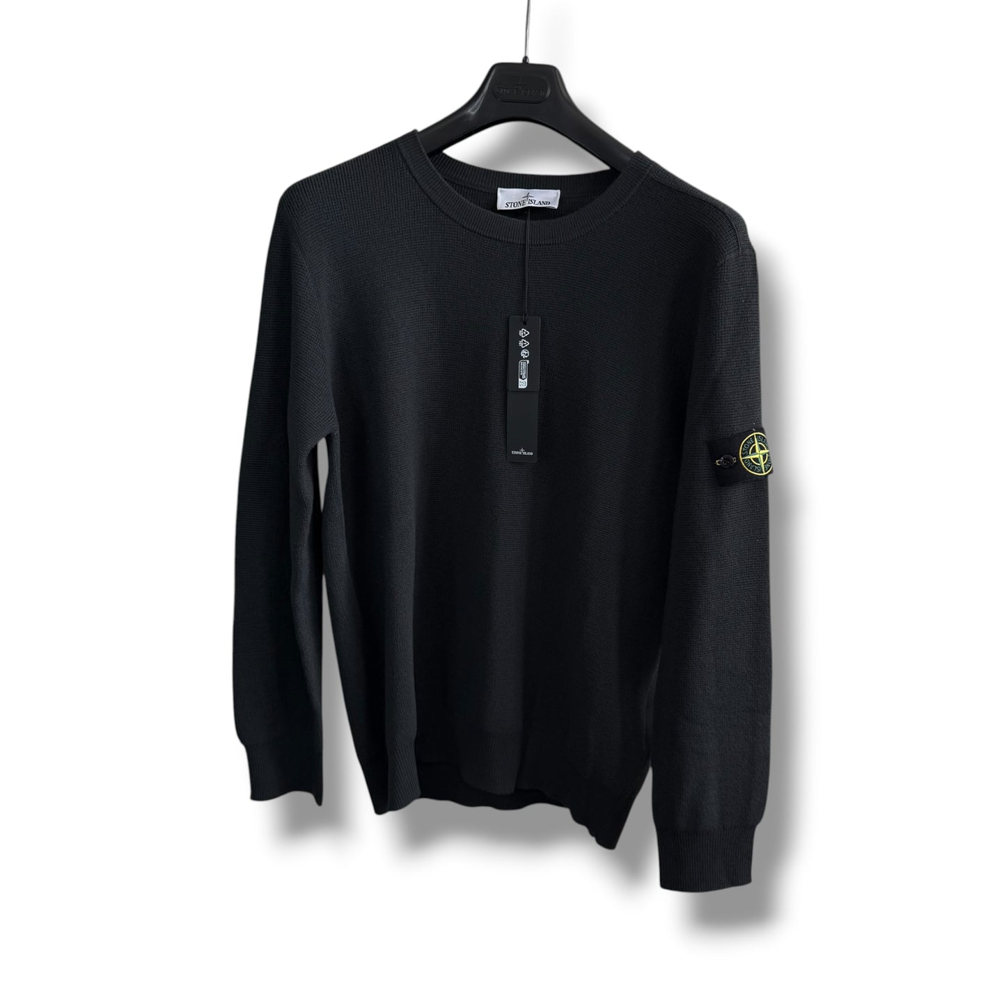 Stone Island Ribbed Jumper (L, 22.5”)