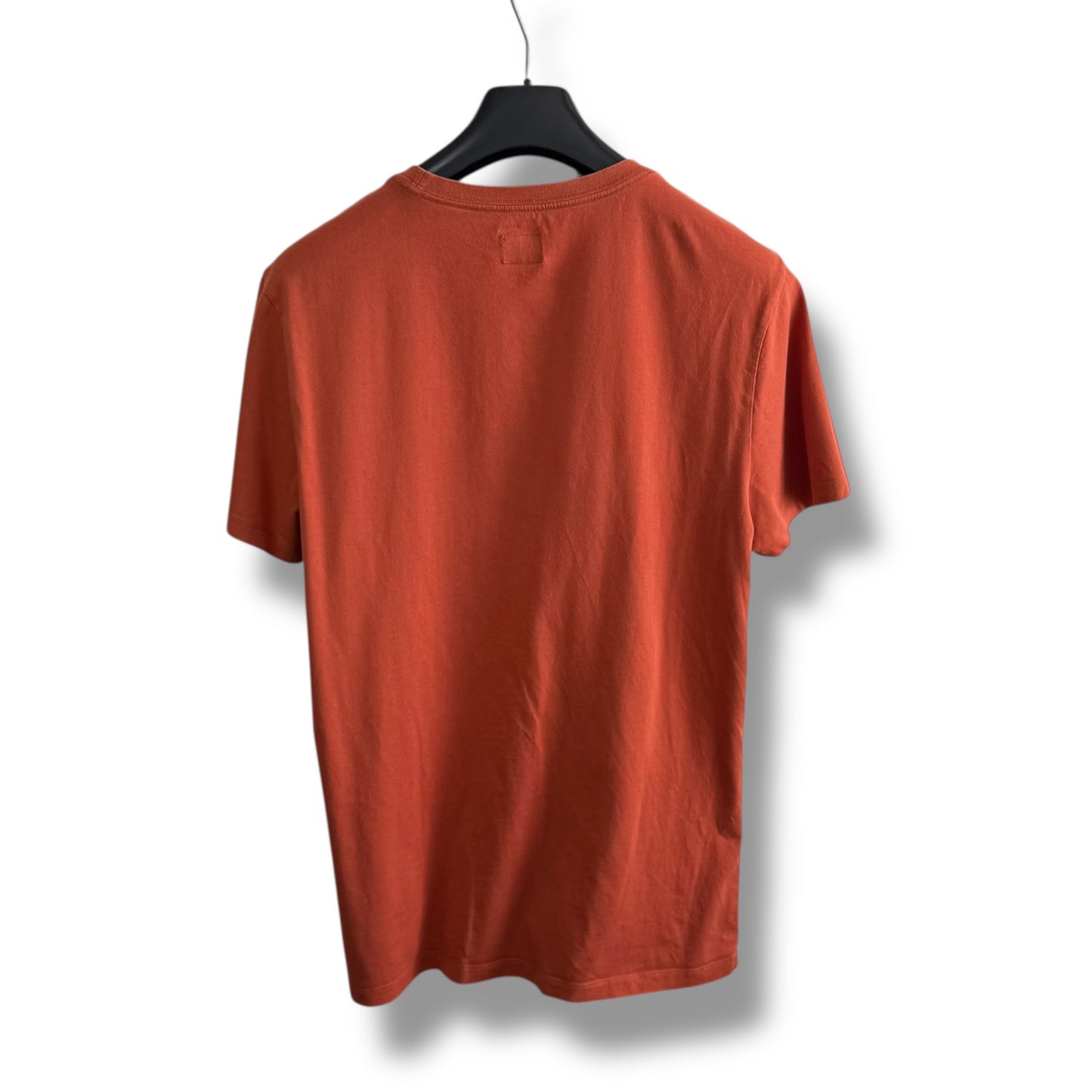 CP Company Orange Graphic T-Shirt (L, 20.5”)