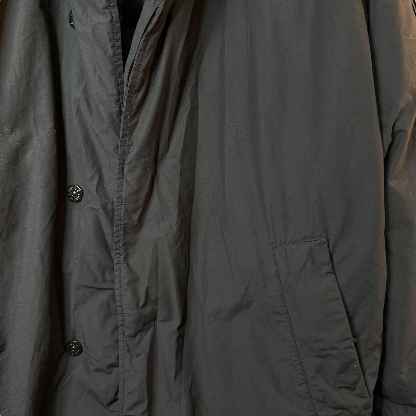 Stone Island Naslan Light Watro Down TC Long Fishtail Coat (M, 24.5” - Fits XL)