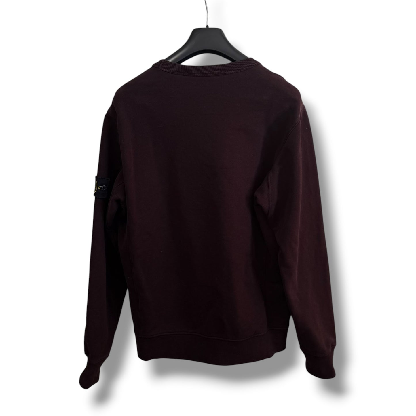 Stone Island Maroon Sweatshirt (L, 23”)
